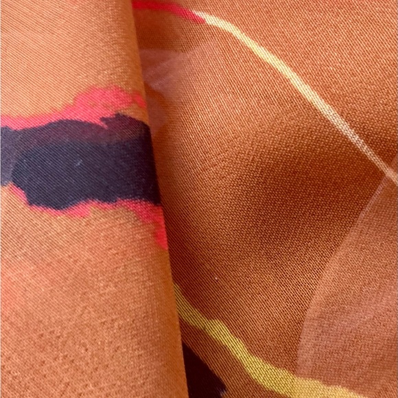 Large abstract CHIFFON scarf - Picture 6 of 12